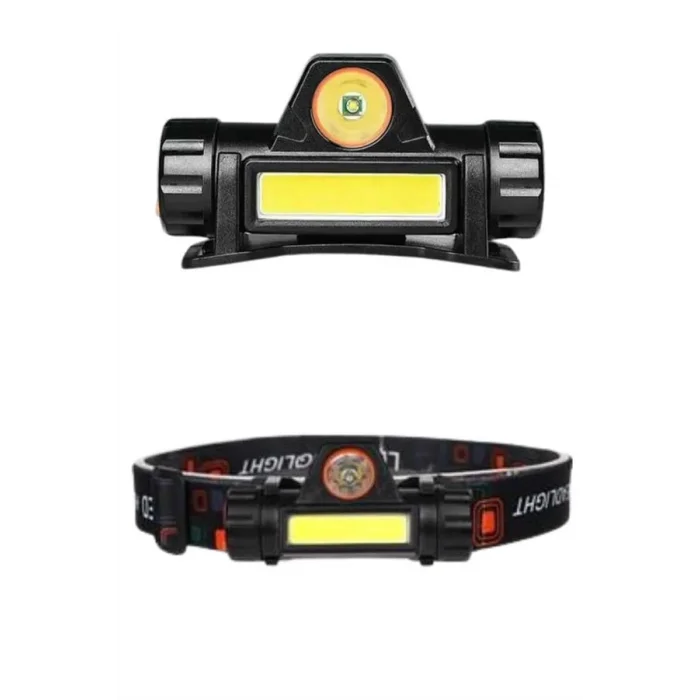  Ledli Şarjlı Kafa Lambası LED Şarjlı Su Geçirmez Kafa Feneri