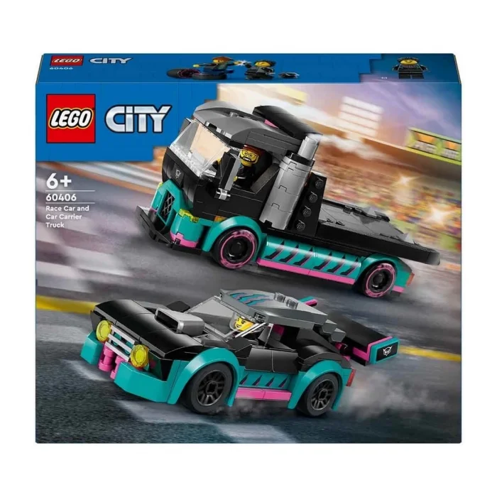 BUĞZ LEGO City Yarış Arabası ve Araba Taşıyıcı Kamyon 60406