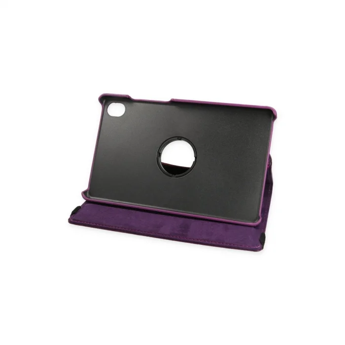 BUĞZ Lenovo Tab M8 Kılıf 360 Tablet Deri Kılıf - Mürdüm