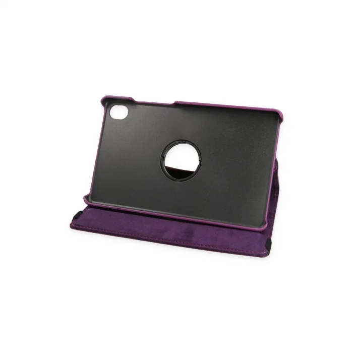 BUĞZ Lenovo Tab M8 Kılıf 360 Tablet Deri Kılıf - Mürdüm