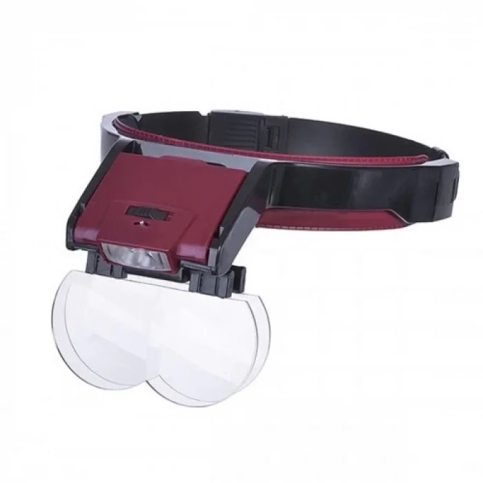 BUĞZ Lens Takmalı 4 Lens , Led Lambalı Şapka Tip Büyüteç