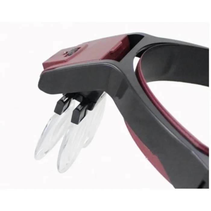 BUĞZ Lens Takmalı 4 Lens , Led Lambalı Şapka Tip Büyüteç