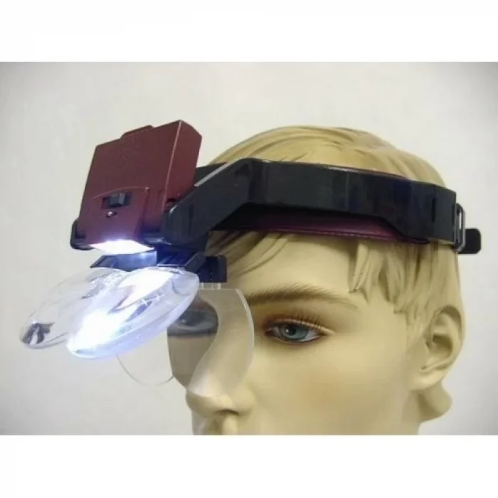 BUĞZ Lens Takmalı 4 Lens , Led Lambalı Şapka Tip Büyüteç