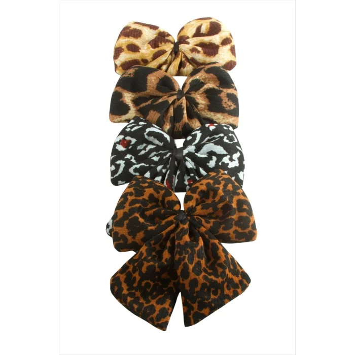 BUĞZ Leopar Desenli Fiyong Otomatik Toka 14 cm