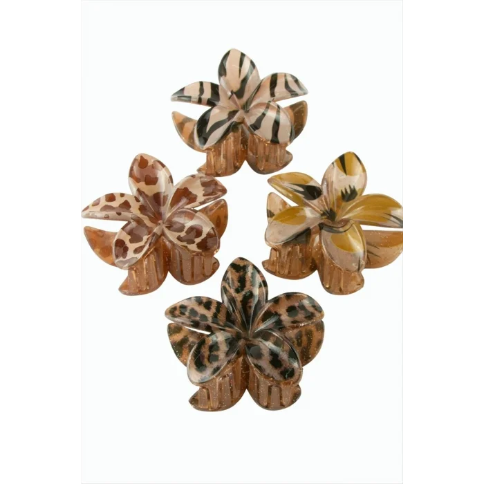 BUĞZ Leopar Desenli Lotus Mandal Toka 8 cm