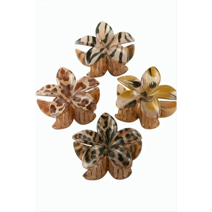 BUĞZ Leopar Desenli Lotus Mandal Toka 8 cm
