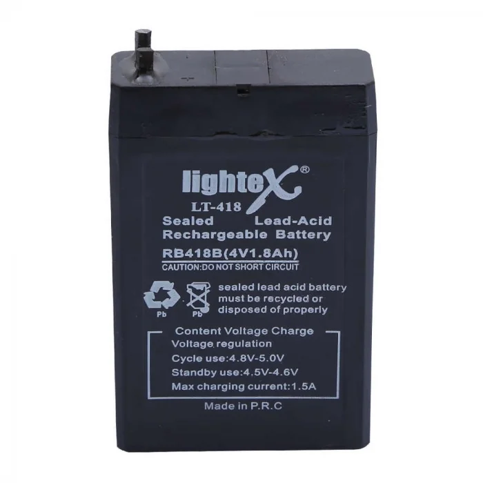 BUĞZ Lightex Lt-418 4v 1.8ah Işıldak Fener Aküsü