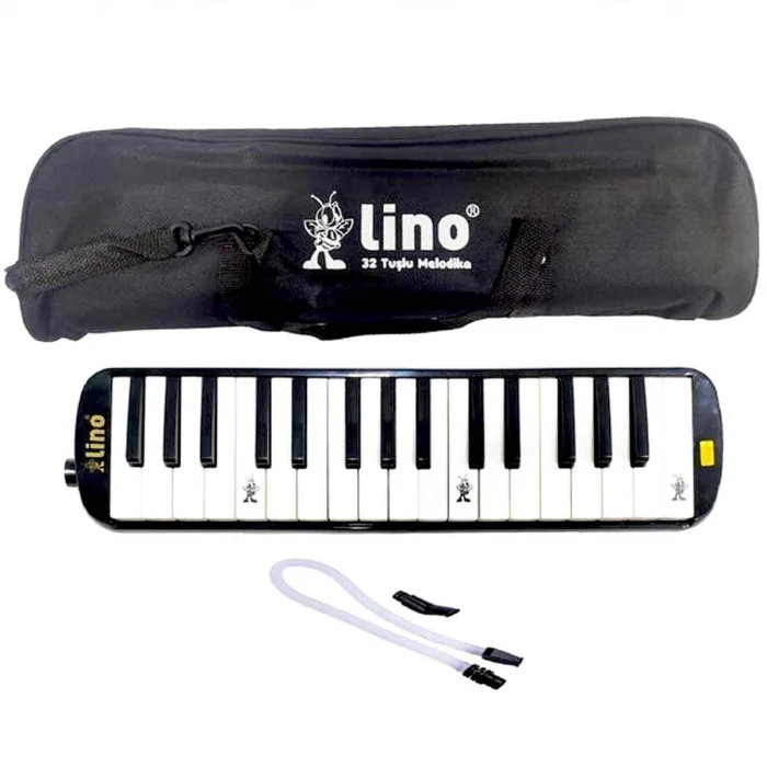 BUĞZ Lino 32 Tuşlu Çantalı Melodika Siyah