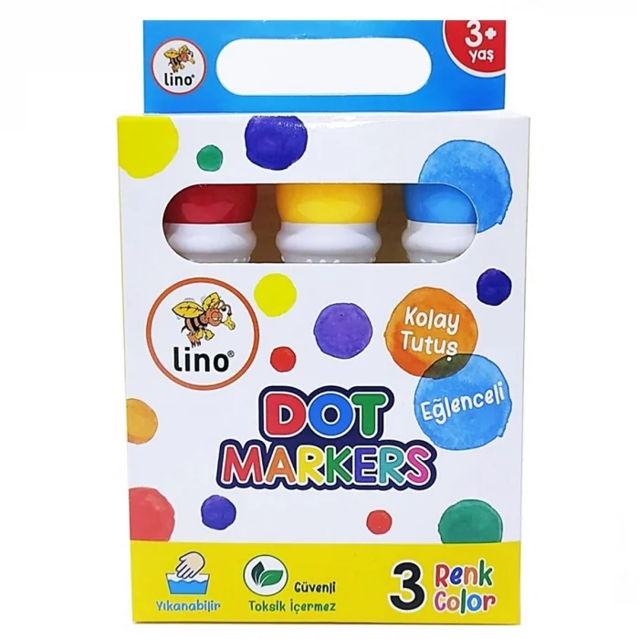 BUĞZ Lino Dot Markers 3lü Yıkanabilir