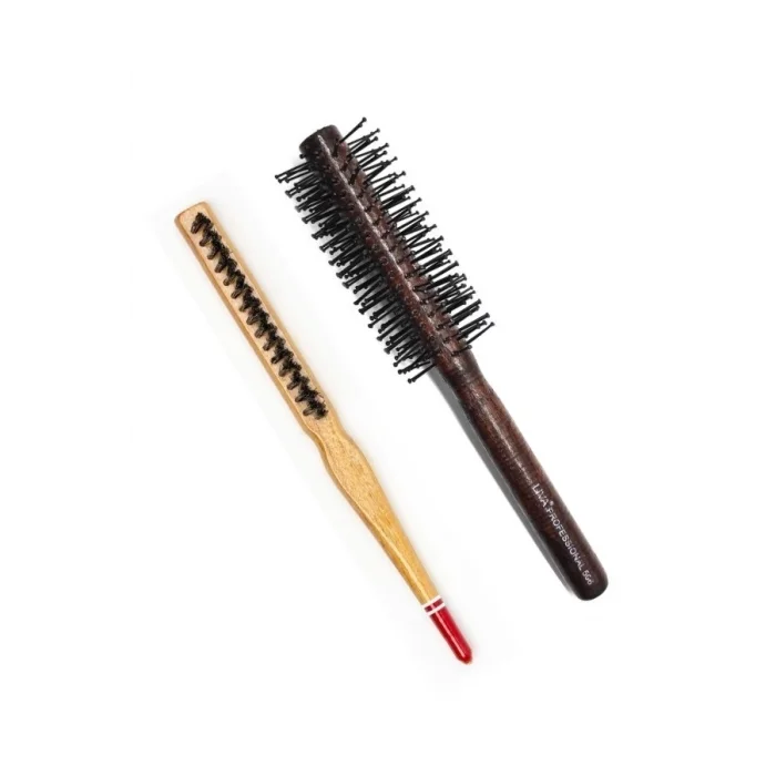 BUĞZ Liva 506& 690 Profesyonel Yanmaz Set Topuz Saç Fırçası-2li