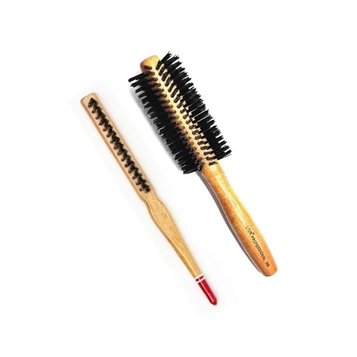 BUĞZ Liva 540& 690 Profesyonel Yanmaz Set Topuz Saç Fırçası-2li