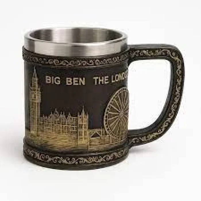 BUĞZ Londra Detaylı Çelik Kupa