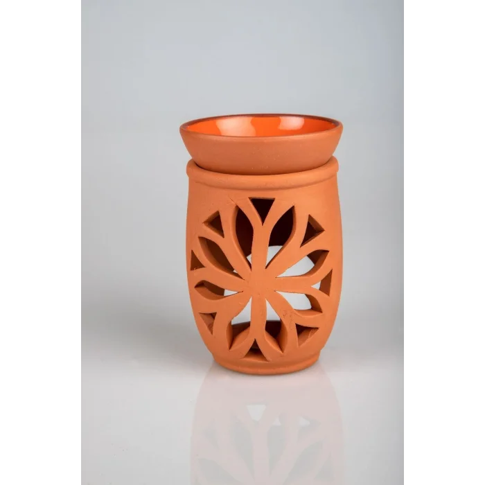 BUĞZ Lotus Çiçeği  El Yapımı Çömlek Buhurdanlık Tütsülük