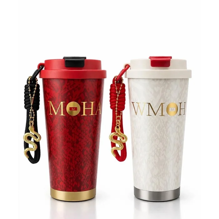 BUĞZ Lüks Tasarım Çift Katmanlı Vakumlu Termos Bardak Alk4642