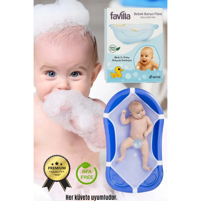  Lüx Bebek Küvet Yıkama Banyo Filesi Battal Boy ( Katlanır Küvetlere Uyumludur )