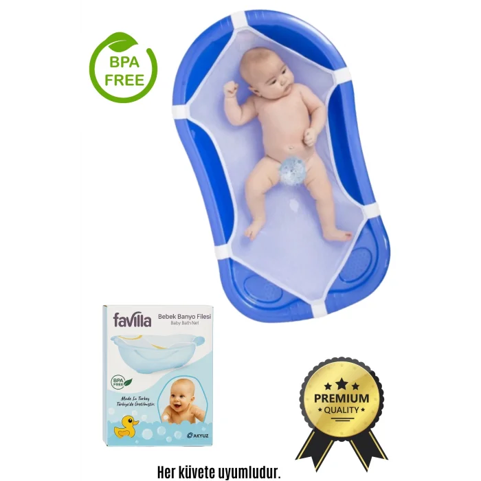  Lüx Kaydırmaz Bebek Yıkama Banyo Duş Filesi (KATLANIR KÜVET UYUMLU)