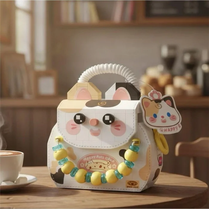 BUĞZ LZ-8843 LOZ KEDİ FİGÜRLÜ MEYVE ÇANTASI 360 PARÇA BLOCK OYUNCAK