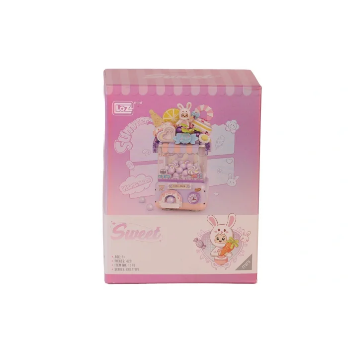 BUĞZ LZ1679 LOZ  Sevimli Gashapon Makineleri MOR  BLOCK OYUNCAK 428 PRÇ