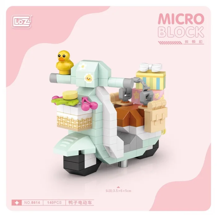 BUĞZ LZ8614 LOZ Sevimli Motor Blok Seti Mini Poşet