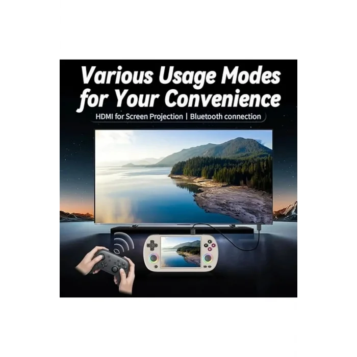 BUĞZ M22 Pro Retro Oyun Konsolu 5.0 ’’ıps Ekran Dahili 20000+ Oyun Emülatörleri Rgb Led Joystick