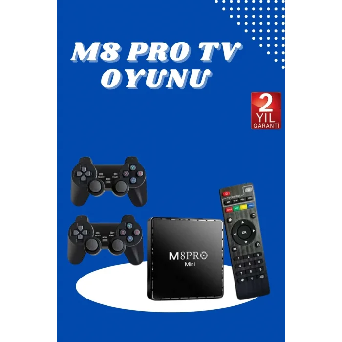  M8 PRO MINI 4 8 10 K HD HDR Android Tv 5G Retro 10000 Oyunlu