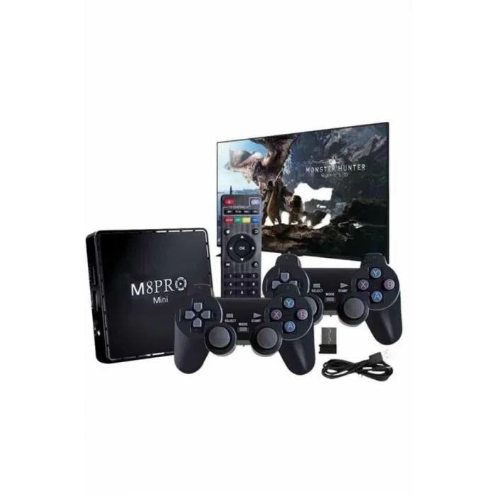  M8 PRO MINI 4 8 10 K HD HDR Android Tv 5G Retro 10000 Oyunlu