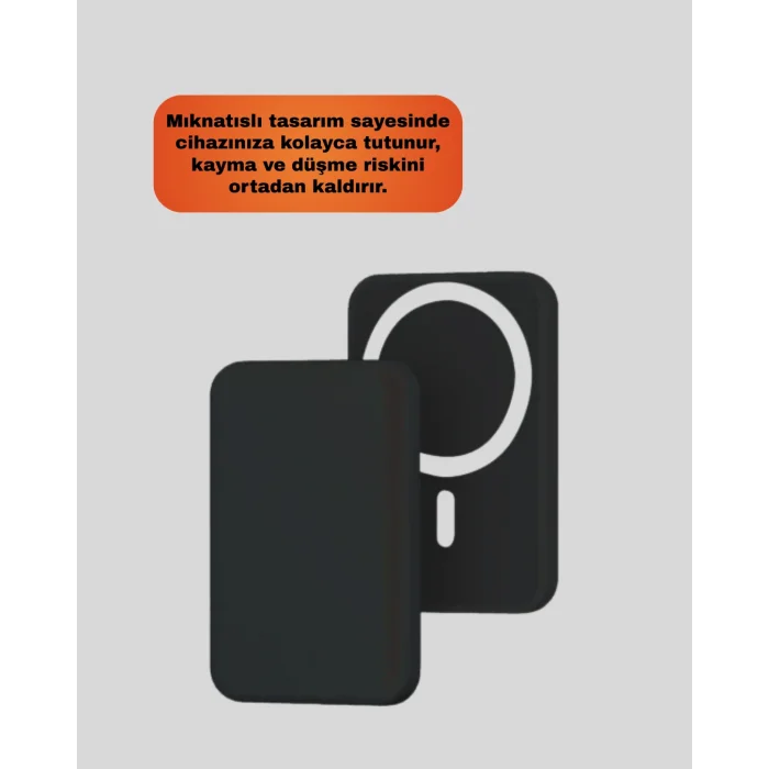 BUĞZ MagSafe Araç Telefon Tutucu 15W Hızlı Şarj Type-C Girişli - Lisinya