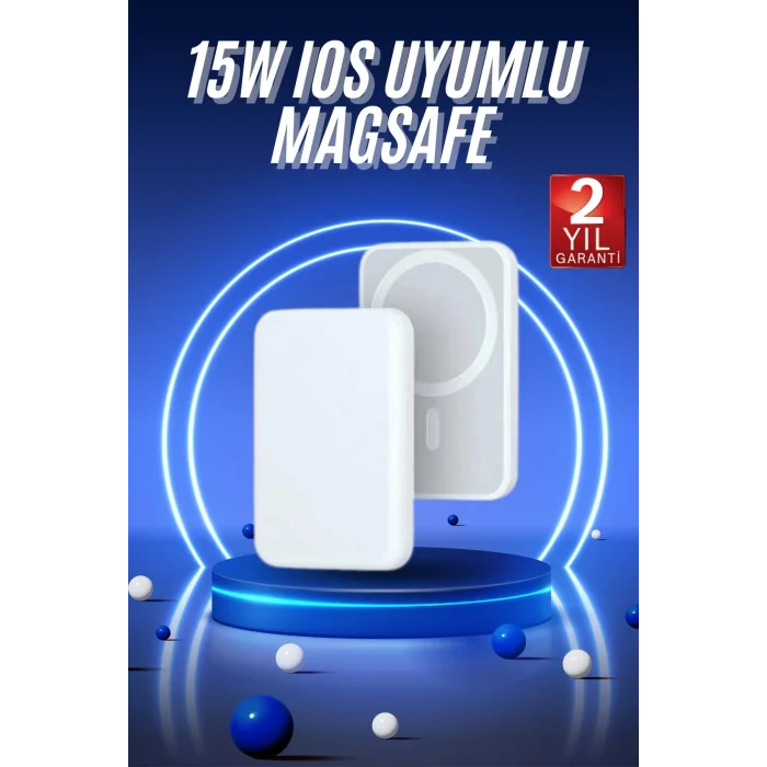 BUĞZ Magsafe Battery Pack Powerbank Kablosuz Şarj 5.000 mah