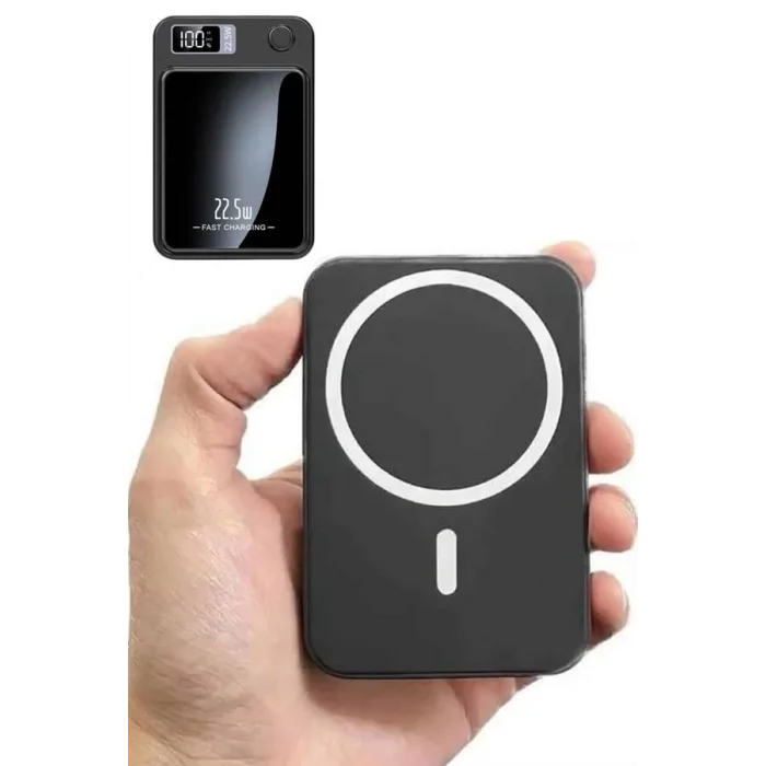  Magsafe Hızlı Şarj 10.000 Mah Wireless Şarj Powerbank Android ve İOS Uyumlu