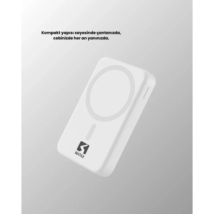 BUĞZ MagSafe Manyetik Powerbank – iPhone İçin Hızlı, Kablosuz ve Güvenli Şarj - Lisinya