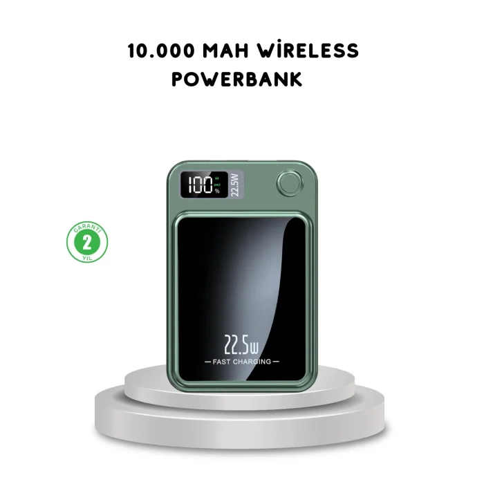 BUĞZ MagSafe Powerbank Kablosuz Şarjlı ve 22.5W Hızlı Şarj Destekli