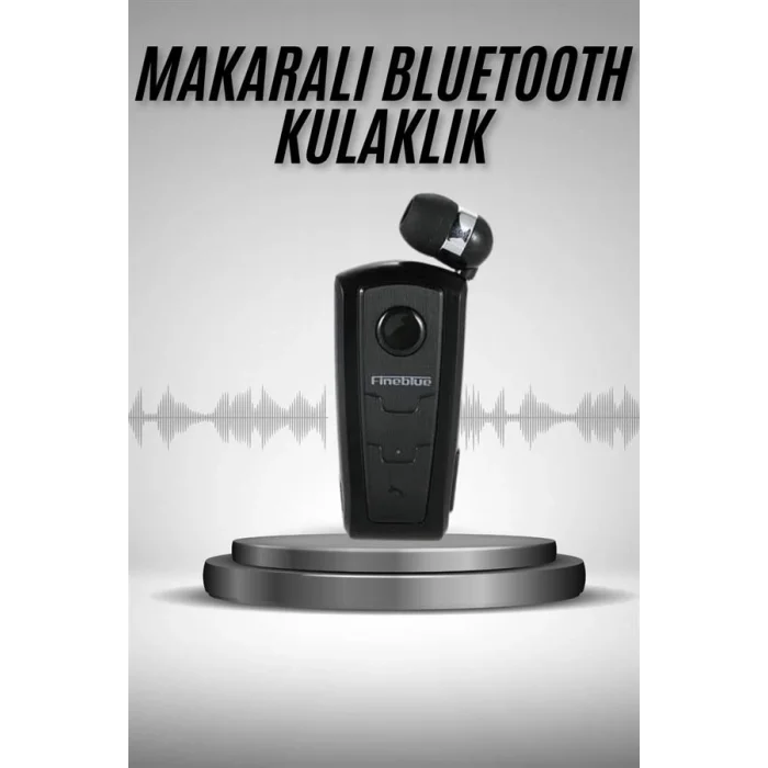  Makaralı Bluetooth Kulakiçi Yaka Kulaklığı Kablosuz Kulaklık