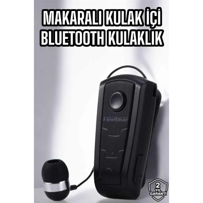 BUĞZ Makaralı Bluetooth Kulaklık Çağrı Cevaplama Kablolu Uzun Pil Ömrü - BUĞZ