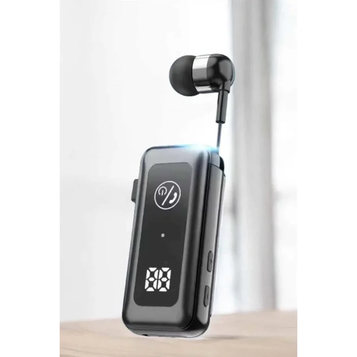  Makaralı Bluetooth Kulaklık Kulak İçi Dijital Göstergeli Yüksek Ses Kaliteli