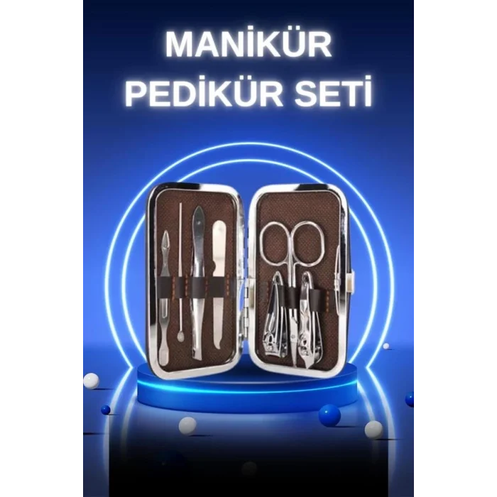 BUĞZ Manikür Pedikür Seti 7 Parça Tırnak Mantarı Tırnak Batığı Temizleme Taşınabilir