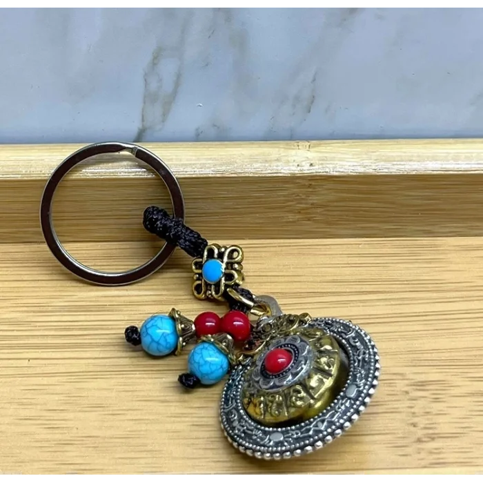 BUĞZ Mantra Çarkı Şans Anahtarlık Alk4465