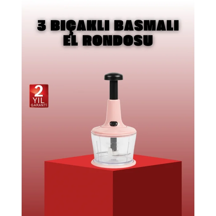 BUĞZ Manuel Sebze Rondosu Pratik Bas Kes Doğrayıcı