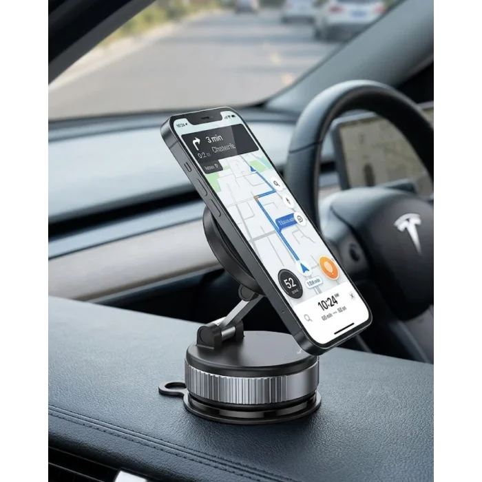 BUĞZ Manyetik Araç Telefon Tutucu 360° Döner Katlanabilir Telefon Standı