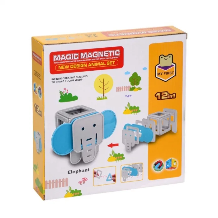  Manyetik Fil Blok Seti 12 Parça