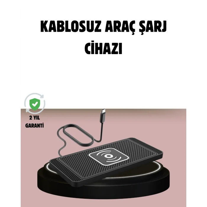 BUĞZ Manyetik Kablosuz Araç Şarj Cihazı – Hızlı Şarj, Kaymaz Taban, Güvenli Kullanım