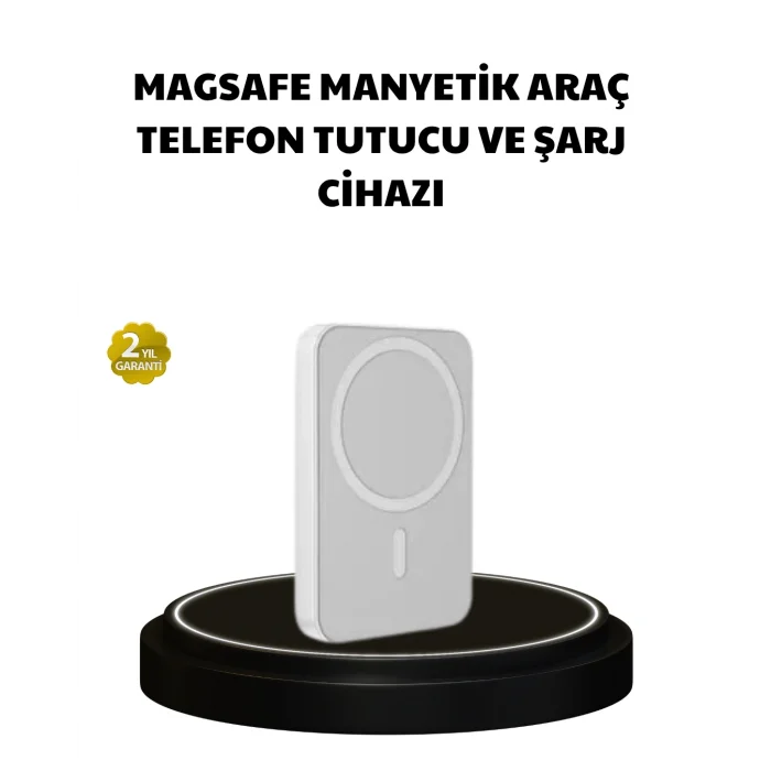 BUĞZ Manyetik Kablosuz Powerbank – iPhone 12/13/14/15 Uyumlu, Hızlı Şarjlı, Ultra Hafif