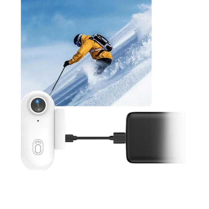 BUĞZ Manyetik Klipsli Mini Aksiyon Kamera 4K WiFi Bağlantılı Geniş Açılı Lens - BUĞZ