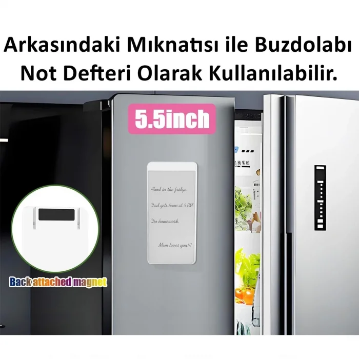 BUĞZ Manyetik Mini Sihirli Yazı Tahtası 5,5 - 14 cm