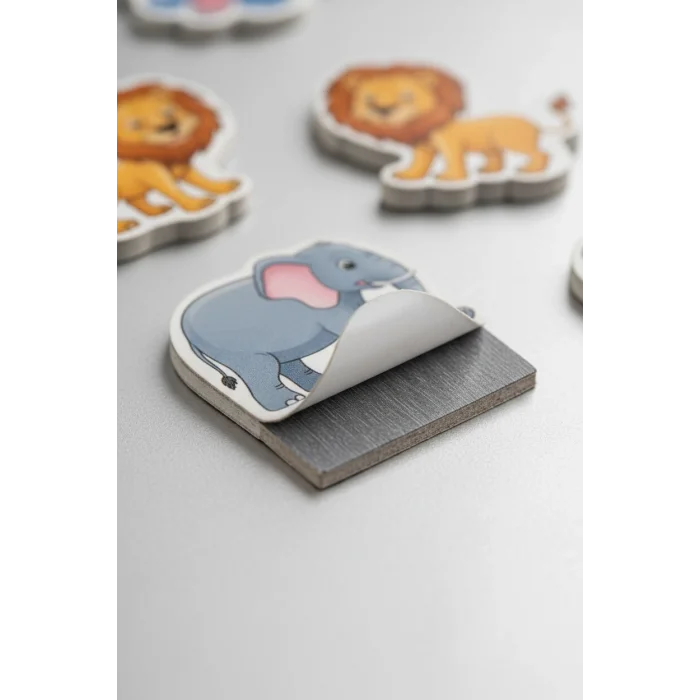 BUĞZ Manyetik Oyuncak Set Hayvanlar Sebze Meyve Magnetli 56 Parça