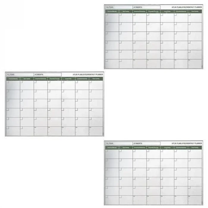  Manyetik Yapışkanlı Bir Aylık Program Planlayıcı Takvim 85x56 cm