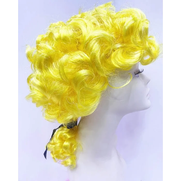  Marquis Baroque Peruk Barok Dönem Yargıç Peruğu Sarı Renk