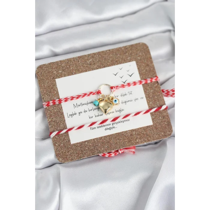 BUĞZ Marteniçka Bileklik 2li Kalp ve Nazalı Model