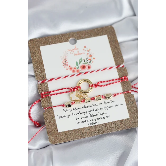 BUĞZ Marteniçka Bileklik 3lü Kelebekli Model