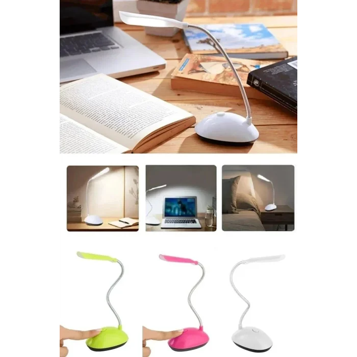 BUĞZ Masa Lambası  Spiral Led  Kitap Okuma Işığı Pilli Model Led Lamba