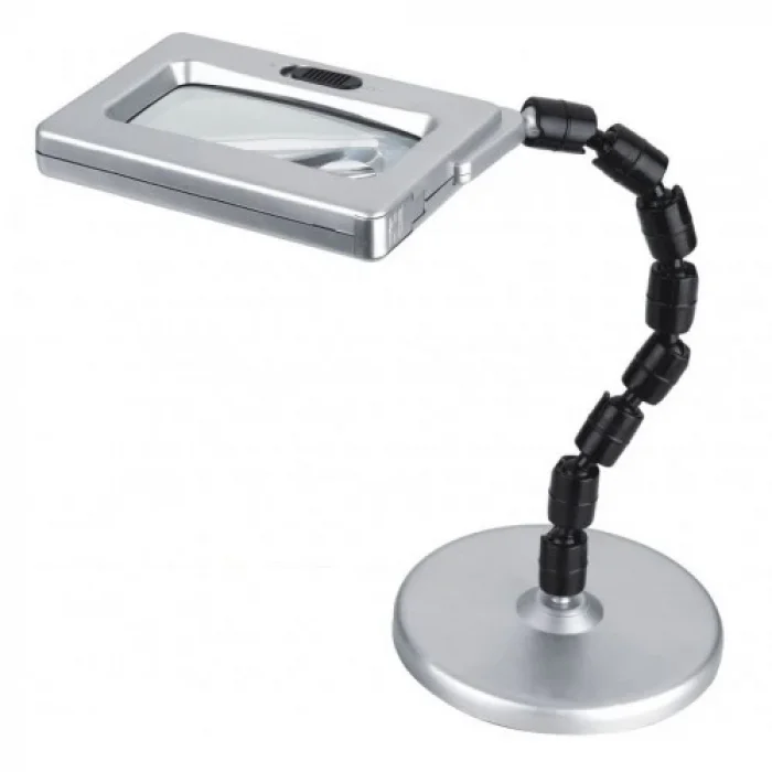 BUĞZ Masa Üstü Akrobat    2.5x100x50.80x20 Mercekli Işıklı Büyüteç